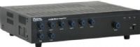 Atlas Sound AA120  Mixer Amplifier, 120W Output Power, 10 k ohm Input Impedance, 50Hz - 20kHz Frequency Response, Extensive muting and output options, Bridge in/out for combining amplifiers without relays, VCA control, 5 mic/line phantom power inputs and 1 stereo AUX input, Low cut filter, 300W Power Consumption, Pre out/power amp in for patching of external processors (AA120 AA-120 AA 120)