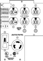 APC American Power Conversion SUA029 Backplate Kit with (4) 5-15R, (2) 5-20R, (1) L5-20R for SUA2200 and SUA3000, Input 100V, 120V, Output Connections NEMA 5-15R,NEMA 5-20R, NEMA L5-20R (SUA-029 SUA 029 SU-A029) 